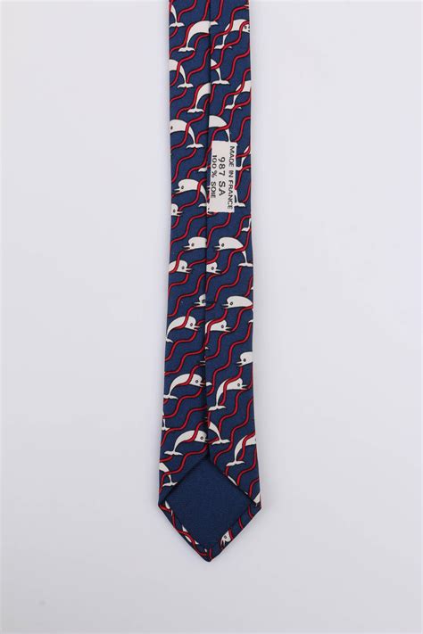 hermes dolphin tie|Hermes Men's Navy Blue Dolphin Tie 5022 PA Hermès Paris.